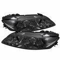 Whole-In-One LED Halo Fog Lights Projector Headlights for 2003-2005 Mazda 6 - DRL Smoke WH3831584